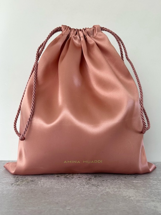 Amina Muaddi Handbags - AMINA MUADDI Luxe Satin Dust / Travel Bag LN